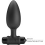 PRETTY LOVE Vibra Butt Plug 2 - Analplug mit 10 Vibrationsmodi, Schwarz
