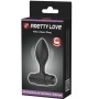 PRETTY LOVE Vibrierender Analplug mit 10 Vibrationsmodi, Schwarz