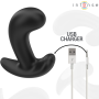 INTENSE CHANDLER Analplug mit 10 Vibrationsmodi, Schwarz, Fernbedienung