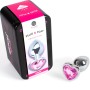 SECRETPLAY Metall-Butt-Plug Herz Fuchsia Größe S 7 cm