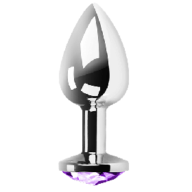 SECRETPLAY Analplug Lila S – Metall, glatt, kegelartig