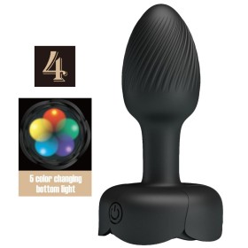 PRETTY LOVE OLMAN Analplug mit LED-Licht, 8,8 cm, Silikon, 10 Vibrationsmodi