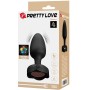 PRETTY LOVE OLMAN Analplug mit LED-Licht, 8,8 cm, Silikon, 10 Vibrationsmodi