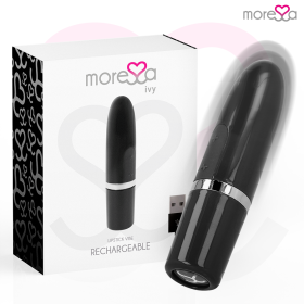 MORESSA Ivy Reise-Lippenstift-Massagegerät Schwarz – Diskreter Vibrator
