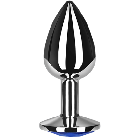 SECRETPLAY Analplug Größe L Blau aus Aluminium