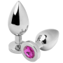 METAL HARD - Analplug Diamond Rosa Small 5,71 cm aus Edelstahl