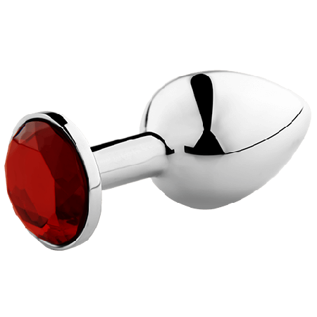 SECRETPLAY Analplug Rot S - Aluminium, 7,5 cm Länge