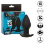 CALEXOTICS - Rock Bottom Perfect Anal Plug mit 10 Vibrationsmodi aus schwarzem Silikon