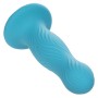 CalExotics Wave Rider Swell Anal Plug Blau - Konturierte Silikonsonde mit Saugbasis