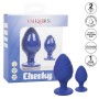 CALEXOTICS Cheeky Buttplug Set Lila - Silikon Analplug mit Saugnapf