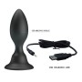 MR PLAY Analplug mit 12 Vibrationsmodi und Fernbedienung - Schwarz