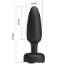 PRETTY LOVE Tarion Analplug mit LED-Licht, 12,5 cm, schwarz
