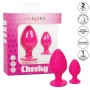 CalExotics Cheeky Analplug Pink - Silikon, wasserdicht, sicherer Halt