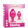 CalExotics Cheeky Analplug Pink - Silikon, wasserdicht, sicherer Halt