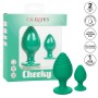CALEXOTICS - Cheeky Anal-Plugs Grün – Silikon, Wasserdicht
