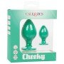 CALEXOTICS - Cheeky Anal-Plugs Grün – Silikon, Wasserdicht