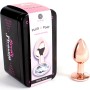 SECRETPLAY Metall-Butt-Plug Roségold Größe S 7 cm