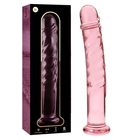 NEBULA SERIES BY IBIZA - Modell 16 Glas-Dildo Rosa 18,5 cm