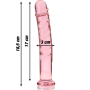 NEBULA SERIES BY IBIZA - Modell 16 Glas-Dildo Rosa 18,5 cm
