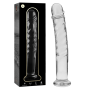 NEBULA SERIES BY IBIZA - Modell 16 Dildo Glas Transparent 18,5 cm - Ø 3 cm