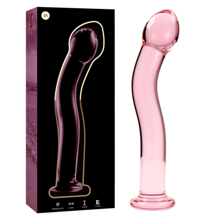 NEBULA SERIES BY IBIZA - Modell 18 Glas-Dildo Rosa 18,5 cm