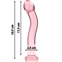 NEBULA SERIES BY IBIZA - Modell 18 Glas-Dildo Rosa 18,5 cm
