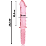 NEBULA SERIES BY IBIZA - Modell 24 Glas-Dildo Rosa 28,5 cm