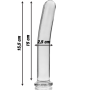 NEBULA SERIES BY IBIZA - Modell 9 Glas-Dildo Transparent 15,5 cm