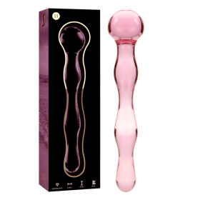 NEBULA SERIES BY IBIZA - Modell 13 Dildo aus Borosilikatglas Rosa 18 cm