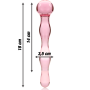 NEBULA SERIES BY IBIZA - Modell 13 Dildo aus Borosilikatglas Rosa 18 cm