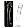 NEBULA SERIES BY IBIZA - Modell 11 Dildo aus klarem Borosilikatglas, 16 cm Länge, 3 cm Durchmesser