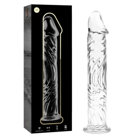 NEBULA SERIES BY IBIZA - Modell 12 Klarer Glas-Dildo 17 cm -Ø- 3,5 cm