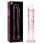 NEBULA SERIES BY IBIZA - Modell 12 Dildo aus Borosilikatglas Rosa 17 cm