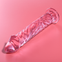 NEBULA SERIES BY IBIZA - Modell 12 Dildo aus Borosilikatglas Rosa 17 cm