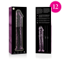NEBULA SERIES BY IBIZA - Modell 12 Dildo aus Borosilikatglas Rosa 17 cm