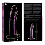 NEBULA SERIES BY IBIZA - Modell 19 Dildo aus rosa Borosilikatglas 18,5 cm