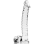 NEBULA SERIES BY IBIZA - Modell 23 Transparentes Glas-Dildo 21,5 cm