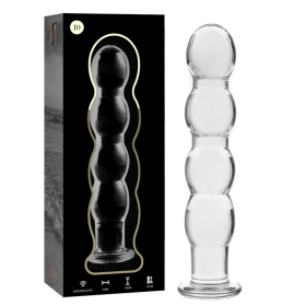 NEBULA SERIES BY IBIZA - Modell 10 Glas-Dildo Transparent 16,5 cm