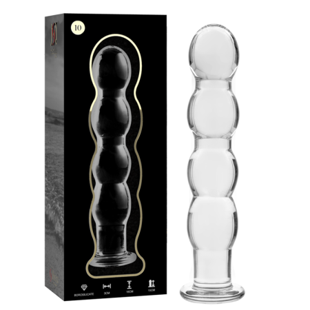NEBULA SERIES BY IBIZA - Modell 10 Glas-Dildo Transparent 16,5 cm
