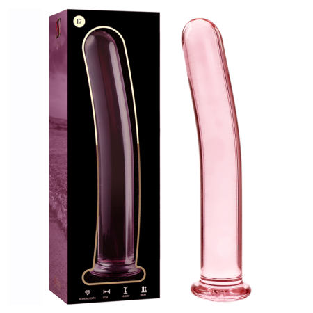 NEBULA SERIES BY IBIZA - Modell 17 Glas-Dildo Rosa 18,5 cm - Ø 3 cm