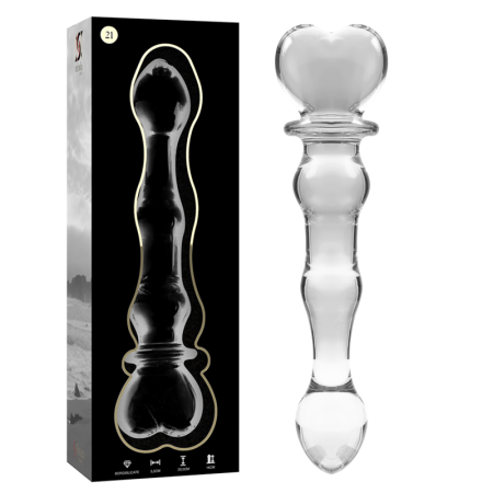 NEBULA SERIES BY IBIZA - Modell 21 Dildo aus transparentem Borosilikatglas 20,5 cm