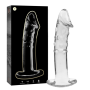 NEBULA SERIES BY IBIZA - Modell 19 Dildo aus klarem Borosilikatglas, 18,5 cm