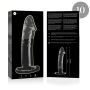 NEBULA SERIES BY IBIZA - Modell 19 Dildo aus klarem Borosilikatglas, 18,5 cm
