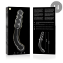 NEBULA SERIES BY IBIZA - Modell 14 Glas-Dildo Transparent 18,5 cm