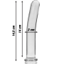 NEBULA SERIES BY IBIZA - Modell 8 Klarer Glas-Dildo 14,5 cm