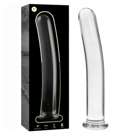 NEBULA SERIES BY IBIZA - Modell 17 Transparenter Glaskristall-Dildo 18,5 cm