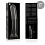 NEBULA SERIES BY IBIZA - Modell 17 Transparenter Glaskristall-Dildo 18,5 cm