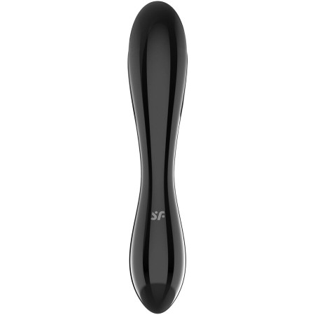 SATISFYER - DAZZLING CRYSTAL SCHWARZ Glasdildo mit G-Punkt-Stimulation