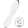 SATISFYER Dazzling Crystal Transparenter Glasdildo mit doppelter Textur