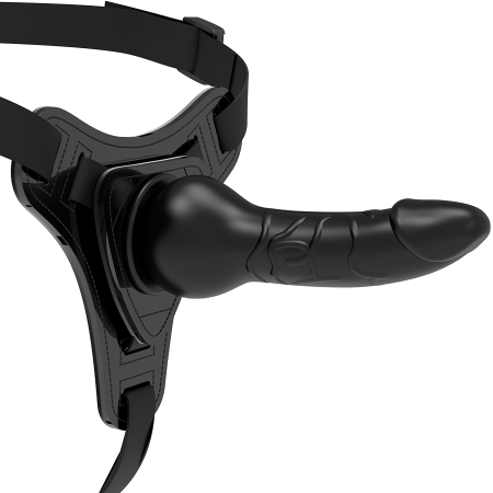 Fetish Submissive Harness - Schwarze realistische Silikon 16 cm